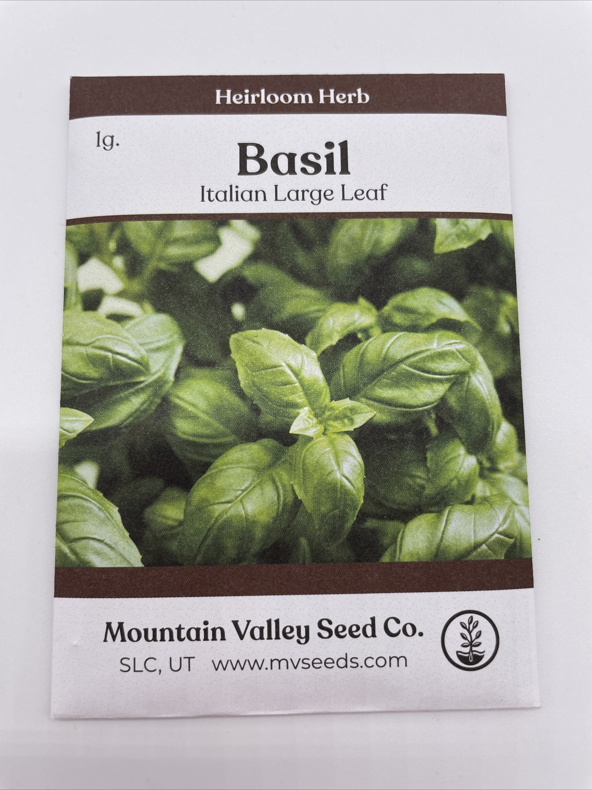 BASIL HERB GARDEN SEEDS – ITALIAN LARGE LEAF – 3 g PACKET – NON-GMO, HEIRLOOM