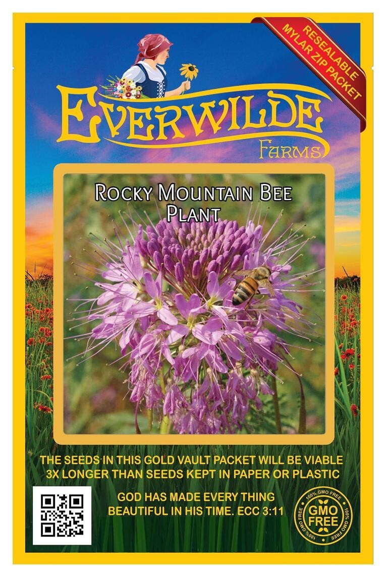 300 Rocky Mountain Bee Plant Wildflower Seeds – Everwilde Farms Mylar Packet