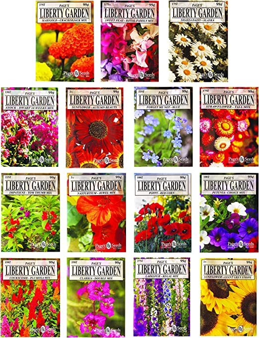 Set of 15 Black Duck Brand Flower Seed Packets – USA SEEDS