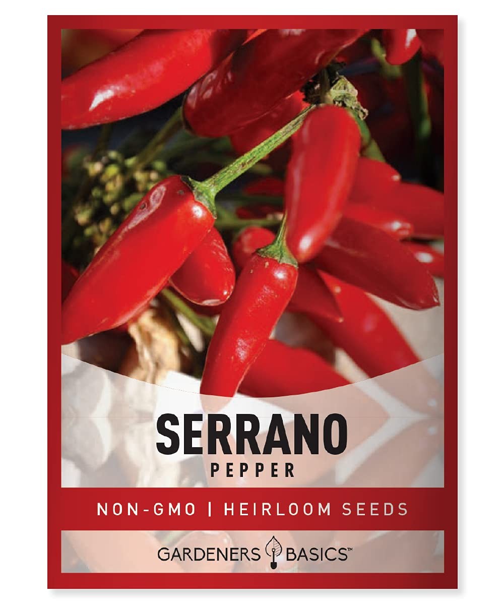 Serrano Pepper Seeds for Planting Heirloom Non-GMO Ancho Peppers Plant Seeds …