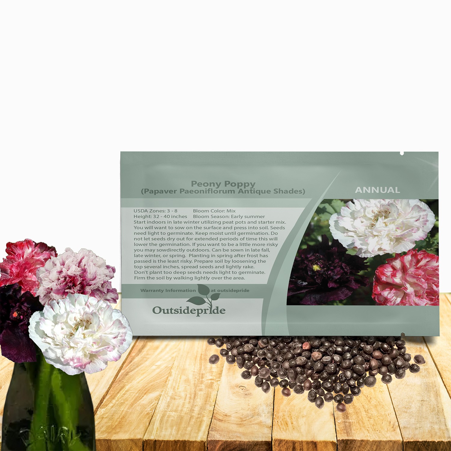 5000 Seeds Peony Seeds Antique Shades Mixture