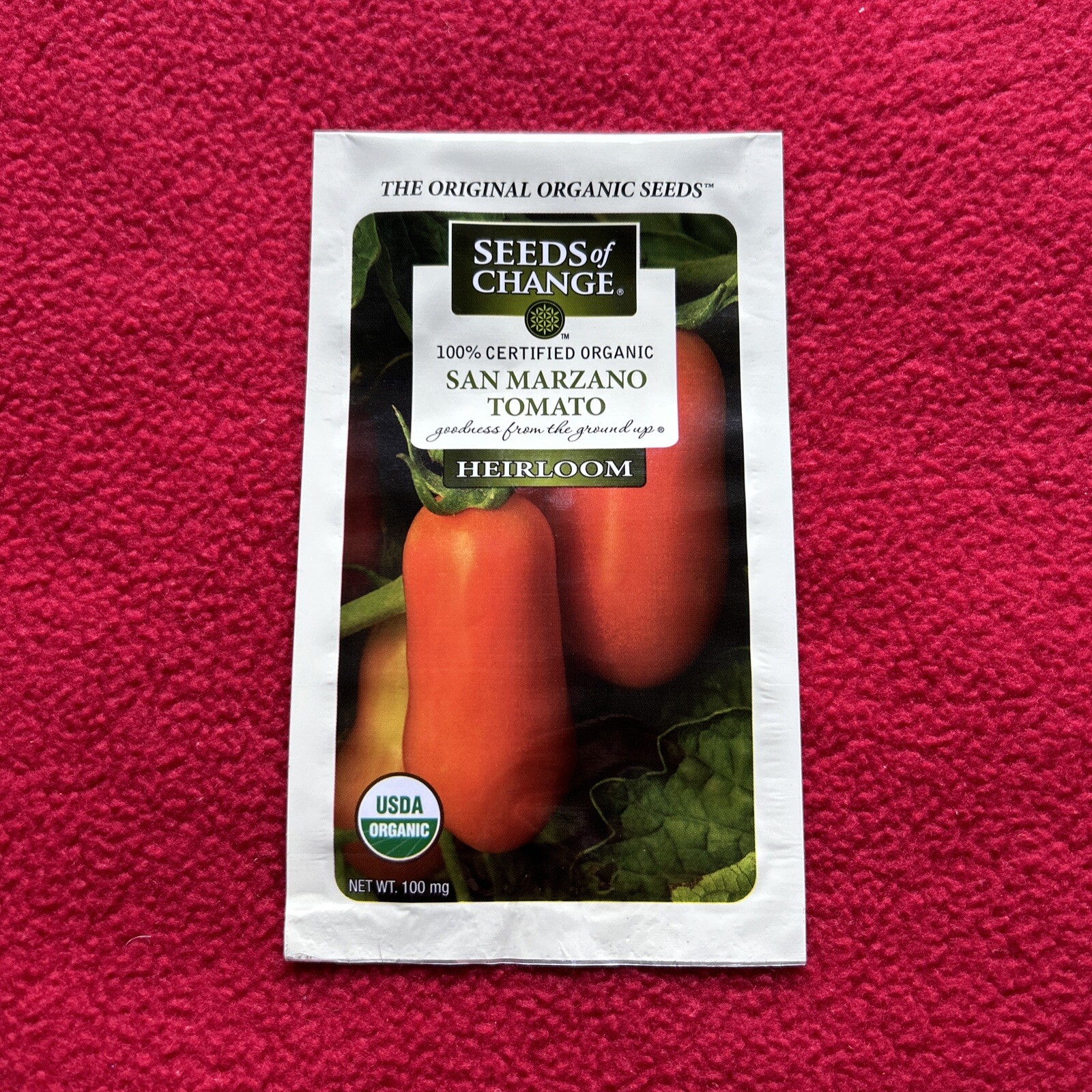 San Marzano Tomato Seeds Heirloom & Non GMO-Seeds Of Change Certified Organic 