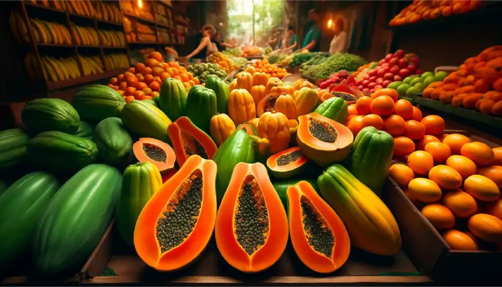 Papaya (Maradol) Seeds (15) / ORGANIC / FLORIDA GROWN / TROPICAL FRUIT / RARE