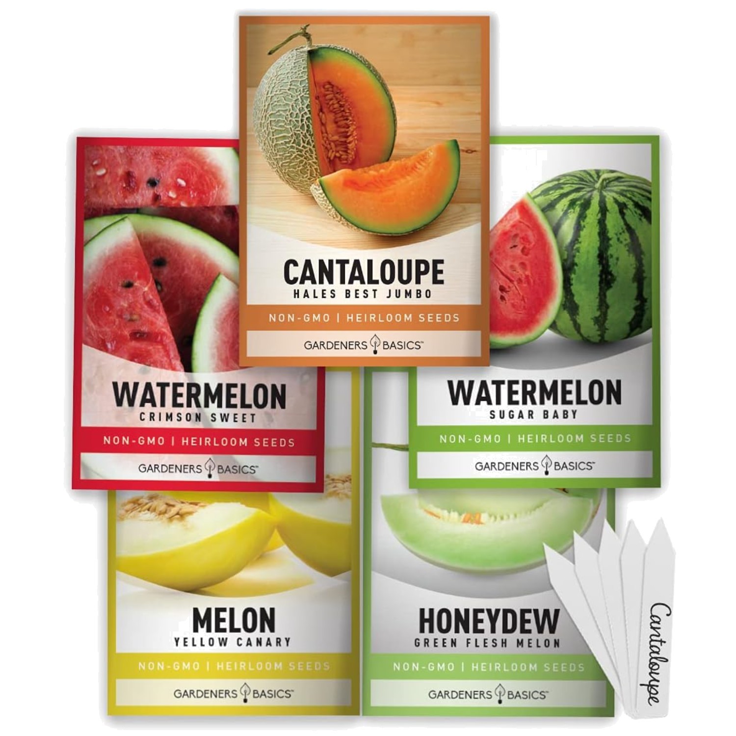 Melon Seed Set – 5 Varieties – Home Garden Essential