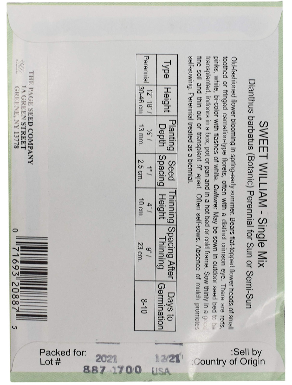 Set of 25 Sweet William Single Mix Flower Seed Packets! Flower Seeds in Bulk …