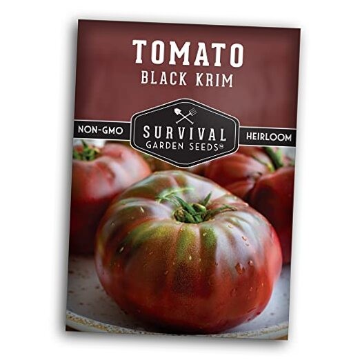 Black Krim Tomato Seeds for Planting – Heirloom Non-GMO Beefsteak Variety – 1