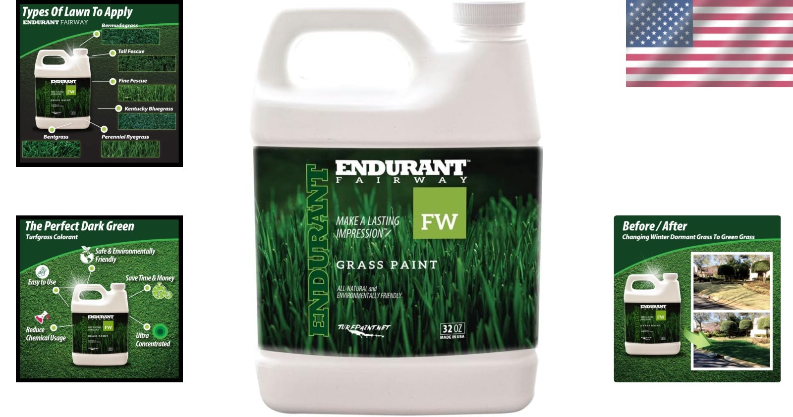 Revive Dry Lawns: 32oz Fairway Green Grass Spray Paint, Pet Friendly, 1000 Sq Ft