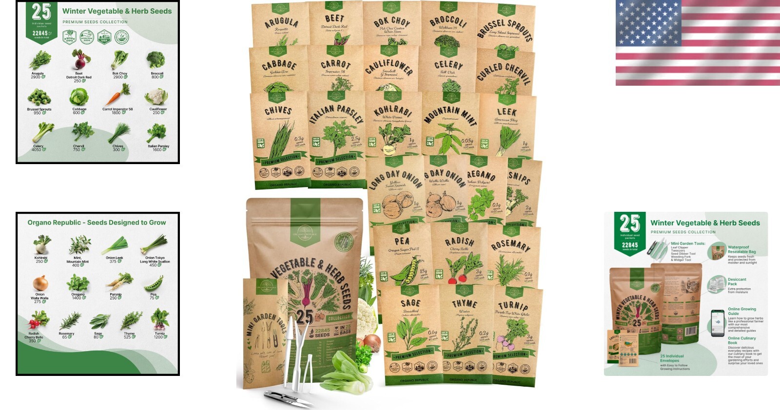 Ultimate Non-GMO Heirloom Seeds Collection: 25 Varieties for Year-Round Planting