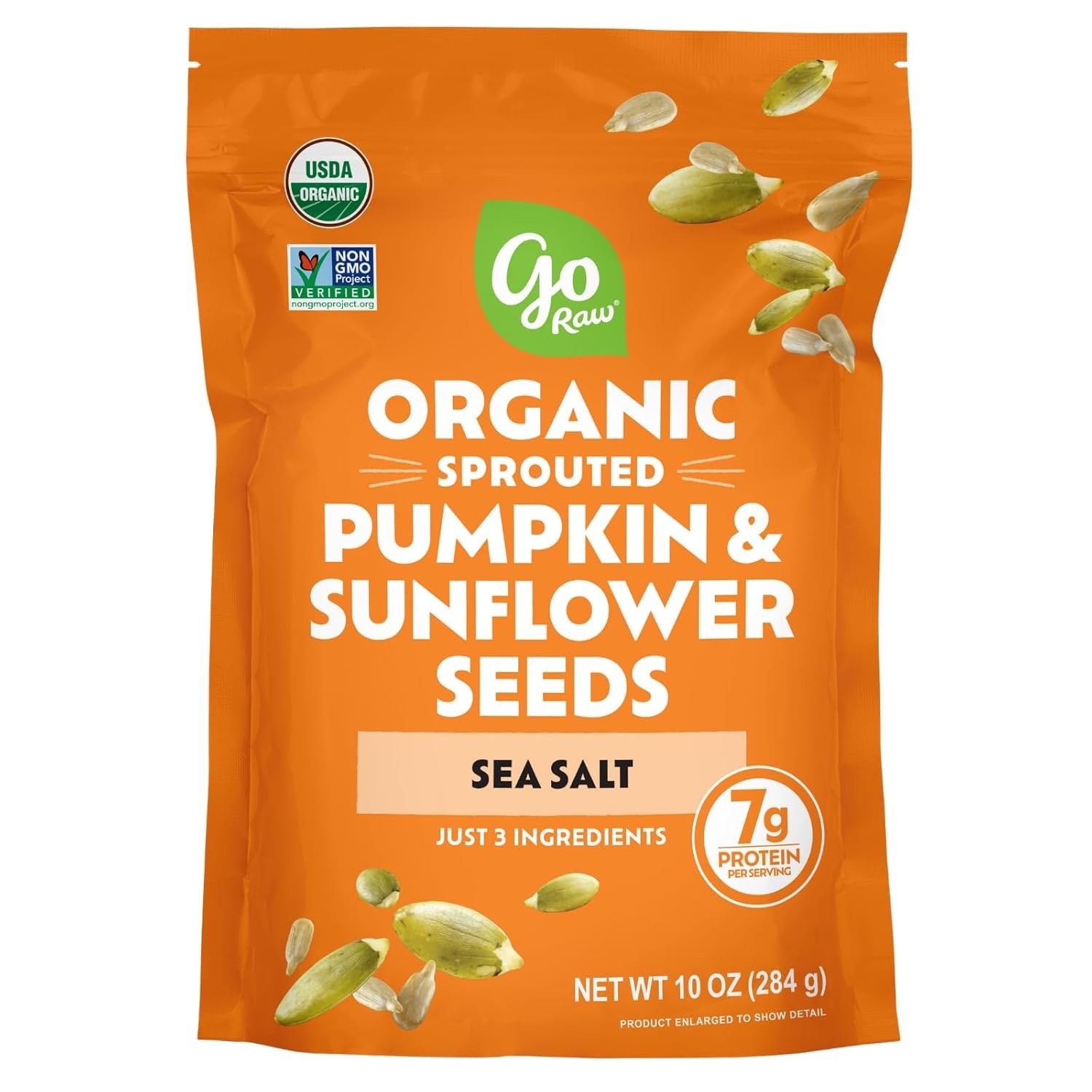 Crunchy 10 oz Organic Sprouted Pumpkin & Sunflower Seeds – & Keto-Friendly