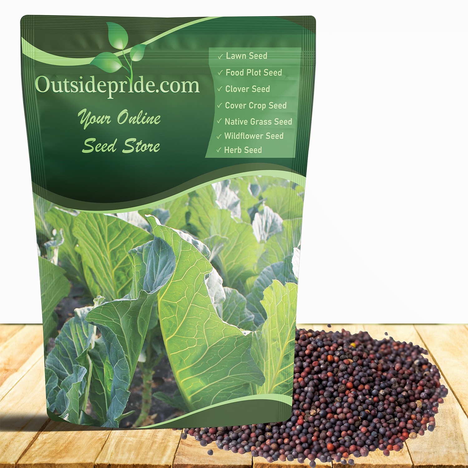 5 LBS Bayou Kale Cover Crop, Forage, & Wildlife Food Plot Seed