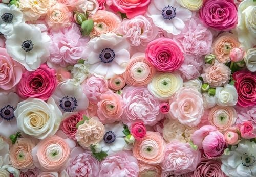Pastel Flower Bulb Mix – 50 Premium Ranunculus & Anemone Bulbs for Easy Planting