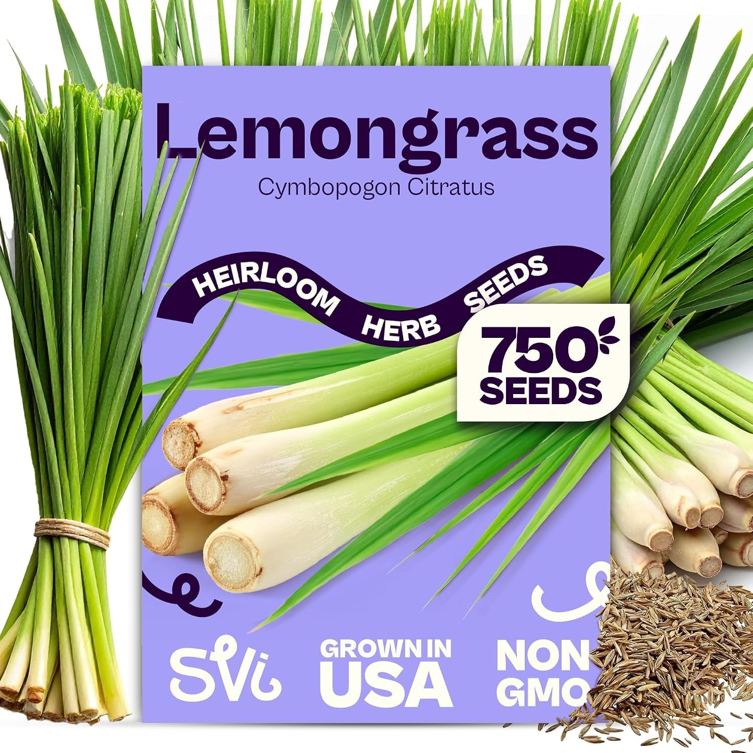 SVI 750 Lemongrass Seeds (Cymbopogon flexuosus) – West Indian Lemon Grass Seed P
