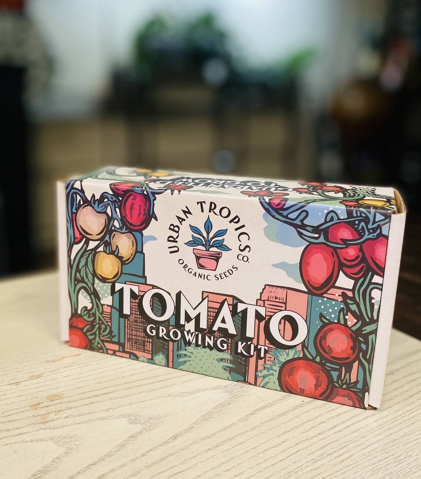 Urban Tropics Tomato Growing Kit Organic Seeds Indoor Garden Gift Set