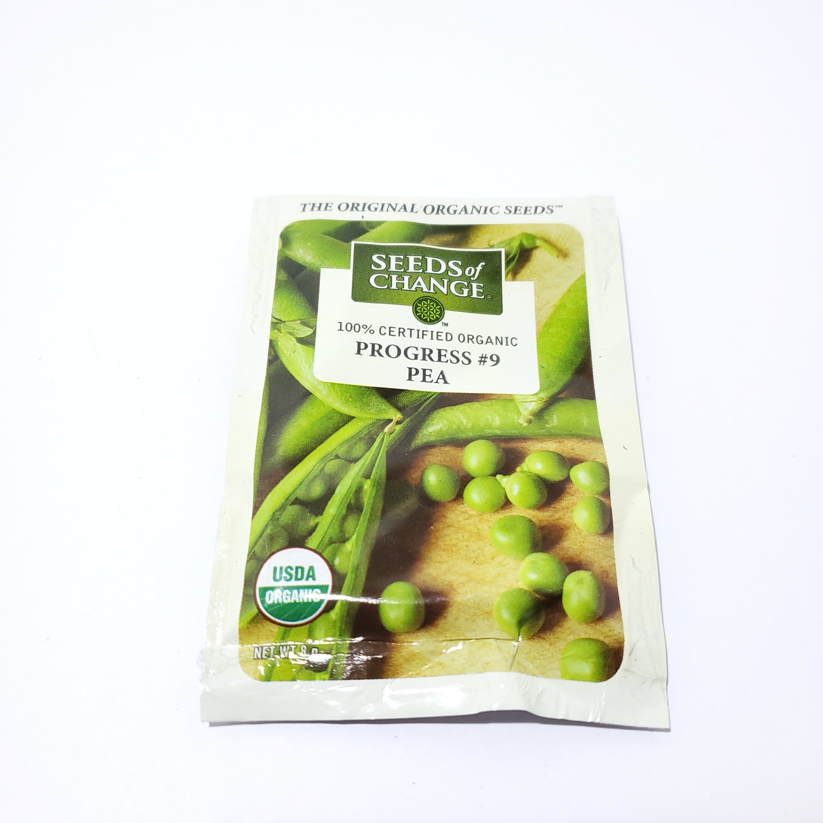 Seeds of Change Organic (2025) – 1pk 8g Progress #9 Pea Garden Seeds