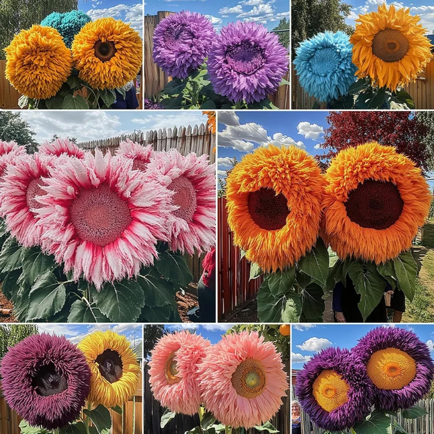 700+ Sunflower Seeds for Planting – Giant Teddy Bear Sunflower Heirloom Non-Gmo