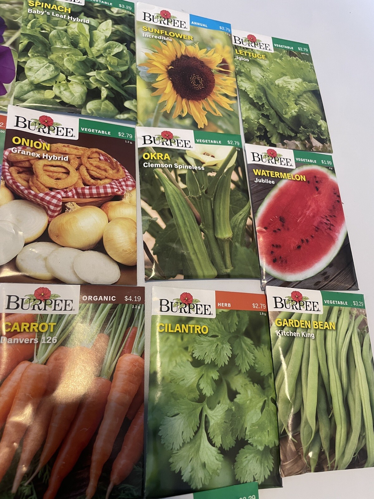 Garden Seeds Lot of 22 Packs of Burpee Vegetable & Herbs Dated 2021