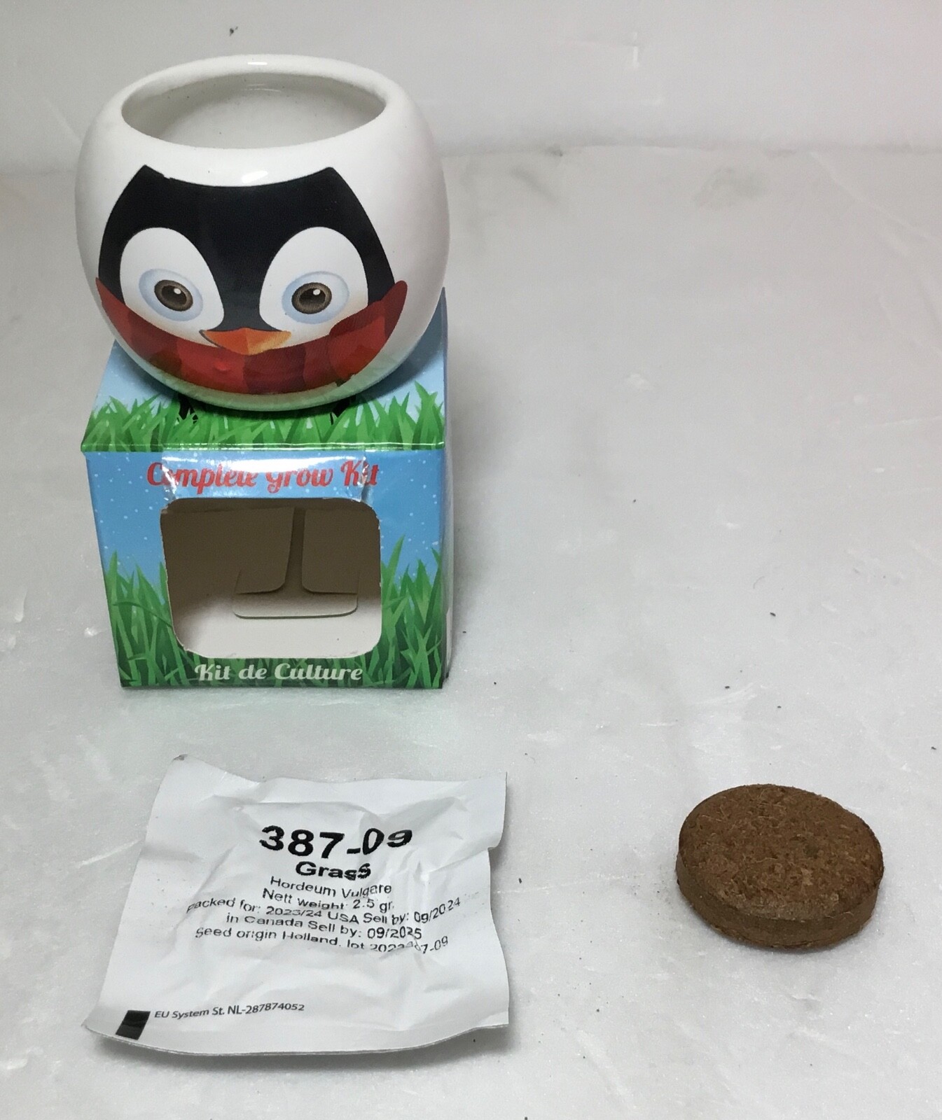 TOTALGREEN 2″ CHILD GRASS GROW KIT CHOOSE: SANTA, REINDEER, SNOWMAN, PENGUIN