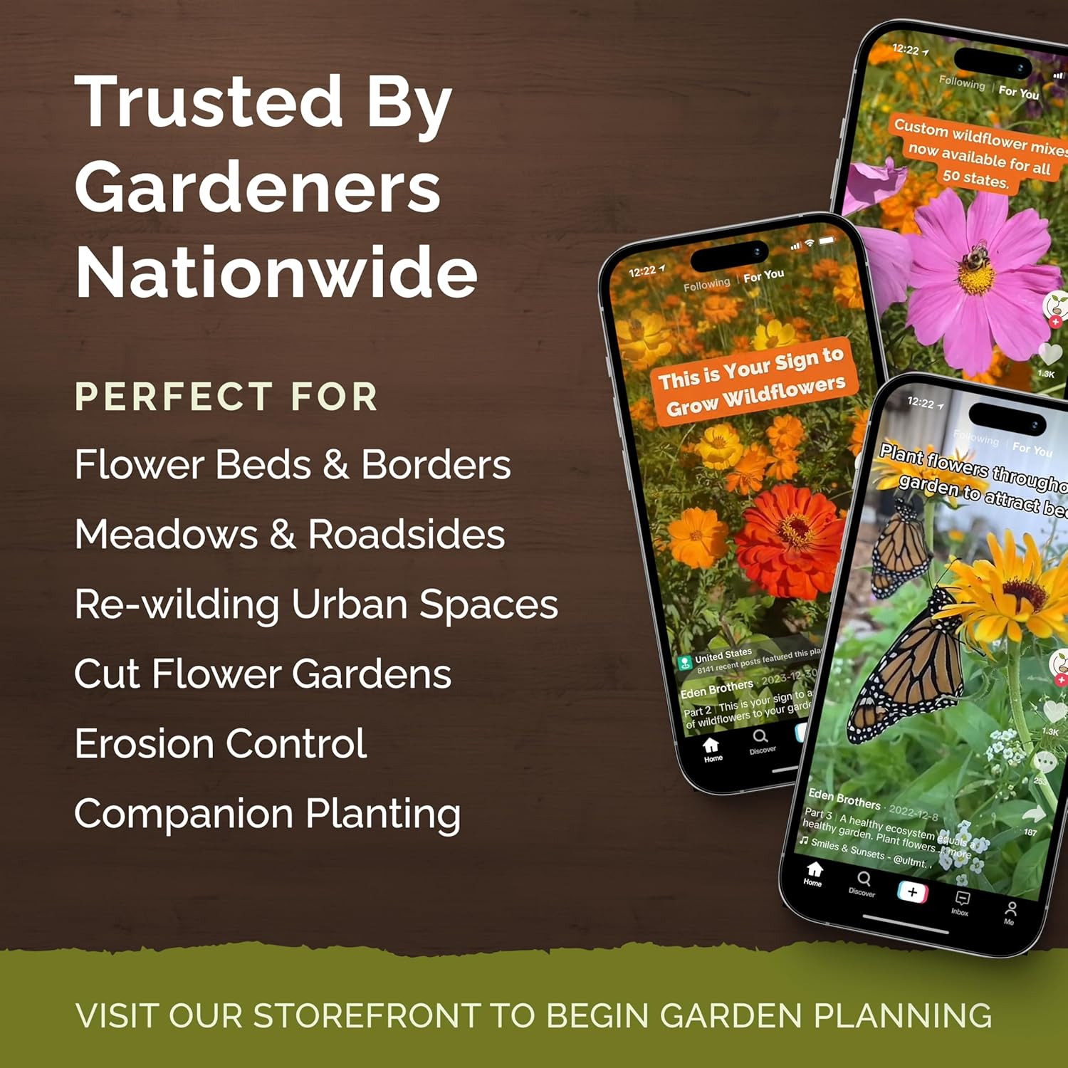 Deer Resistant Wildflower Mixed for Planting, 1/4 Lb, 120,000+ with Foxglove,