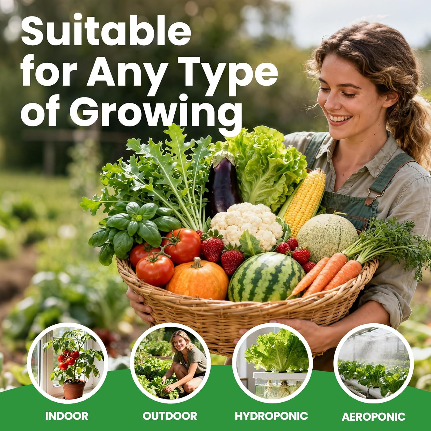55 Vegetable Seeds Variety Pack – 39,000+ Heirloom Seeds for Planting Vegetables