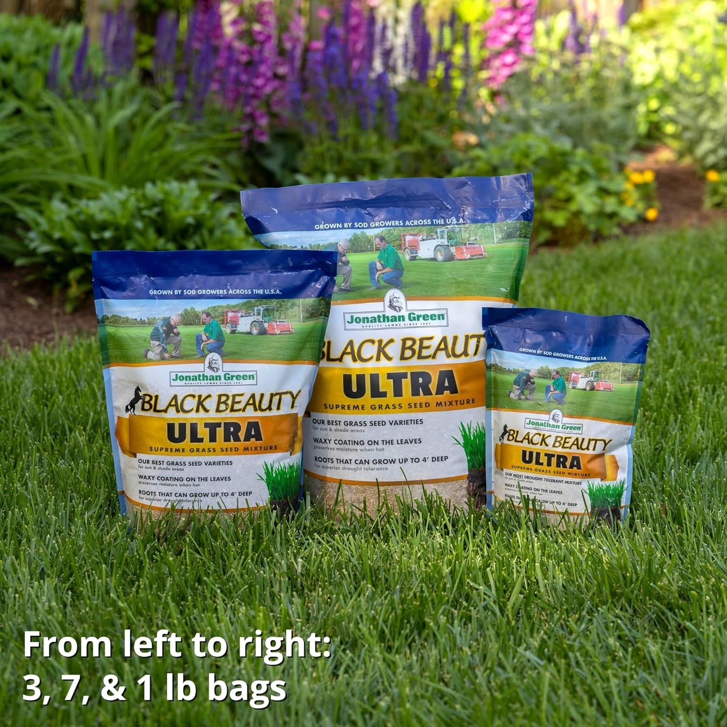 Ultra Grass Seed 3 lb – Moisture-Retaining Lawn Solution for Quick Growth