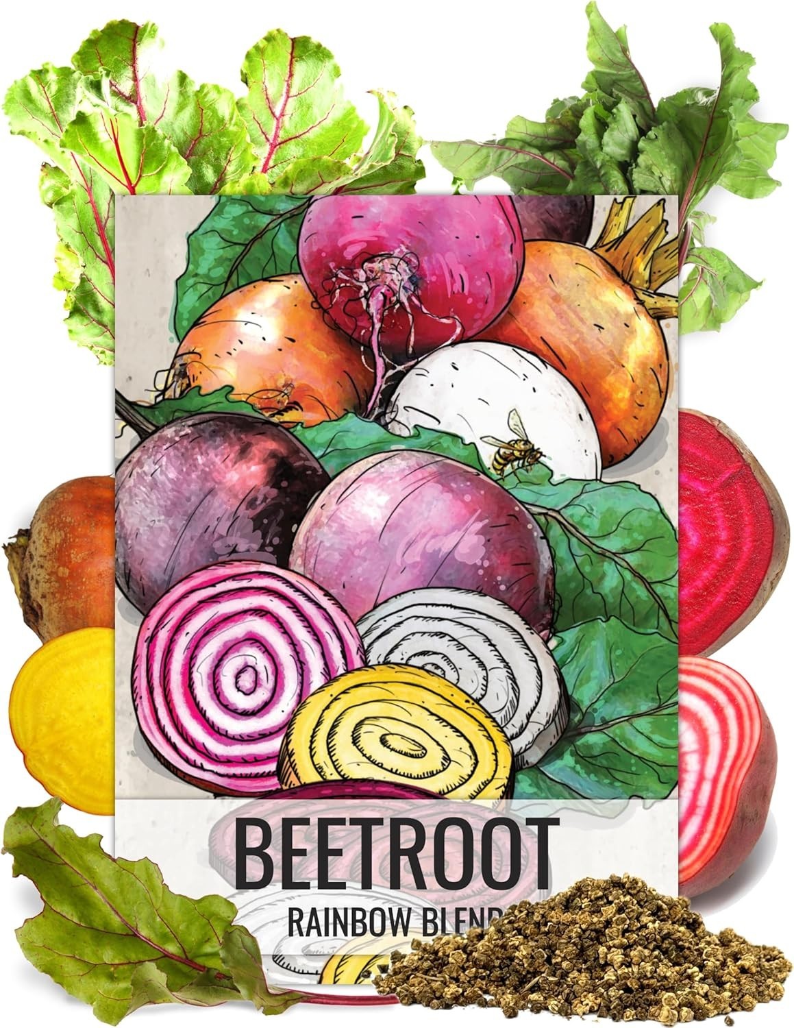 Rainbow Beet Seeds for Planting 8 Varieties 1,500+ Heirloom Seeds