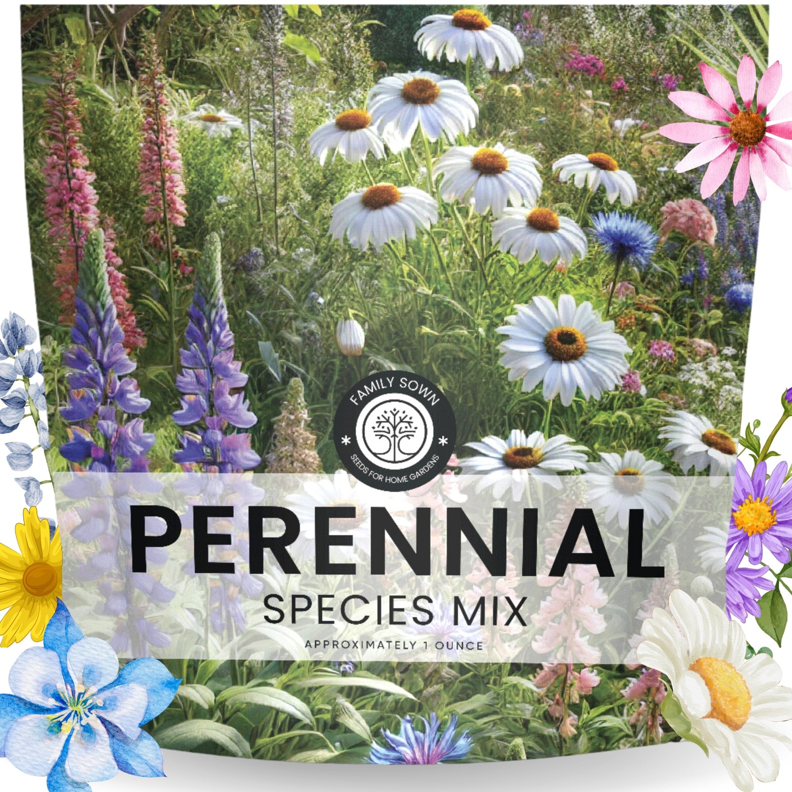 Species Mix – Large 1 Ounce Packet – 15,000 Flower Seeds for Planting – Wildf…