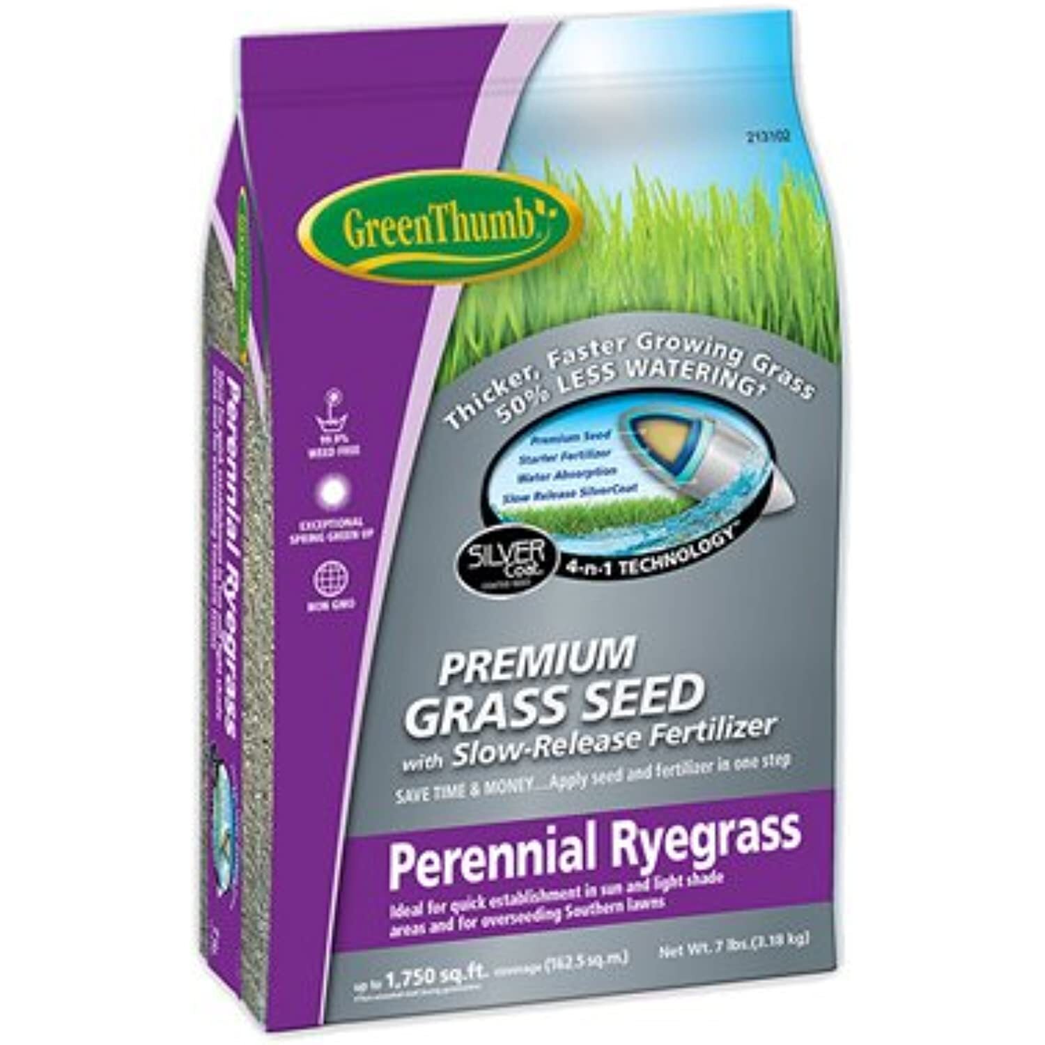DLF GREUN205 Green Thumb 7 lb Peren Rye Seed