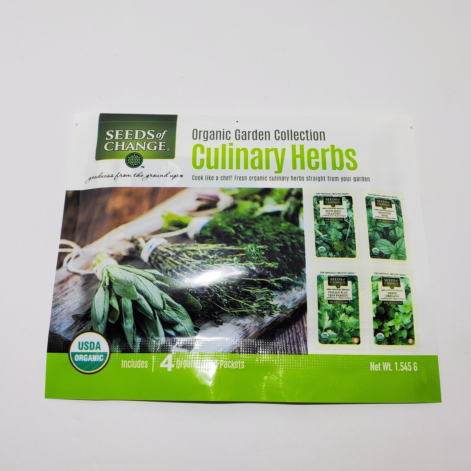 Seeds of Change Organic Seeds Culinary Herb Garden 4pk Basil & More (2025)