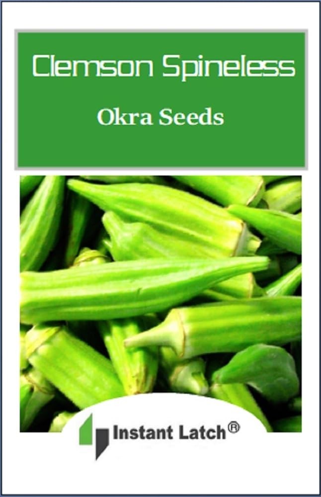 100 Clemson Spineless Okra Seeds for Planting Non GMO Heirloom Seeds Fresh Ga…