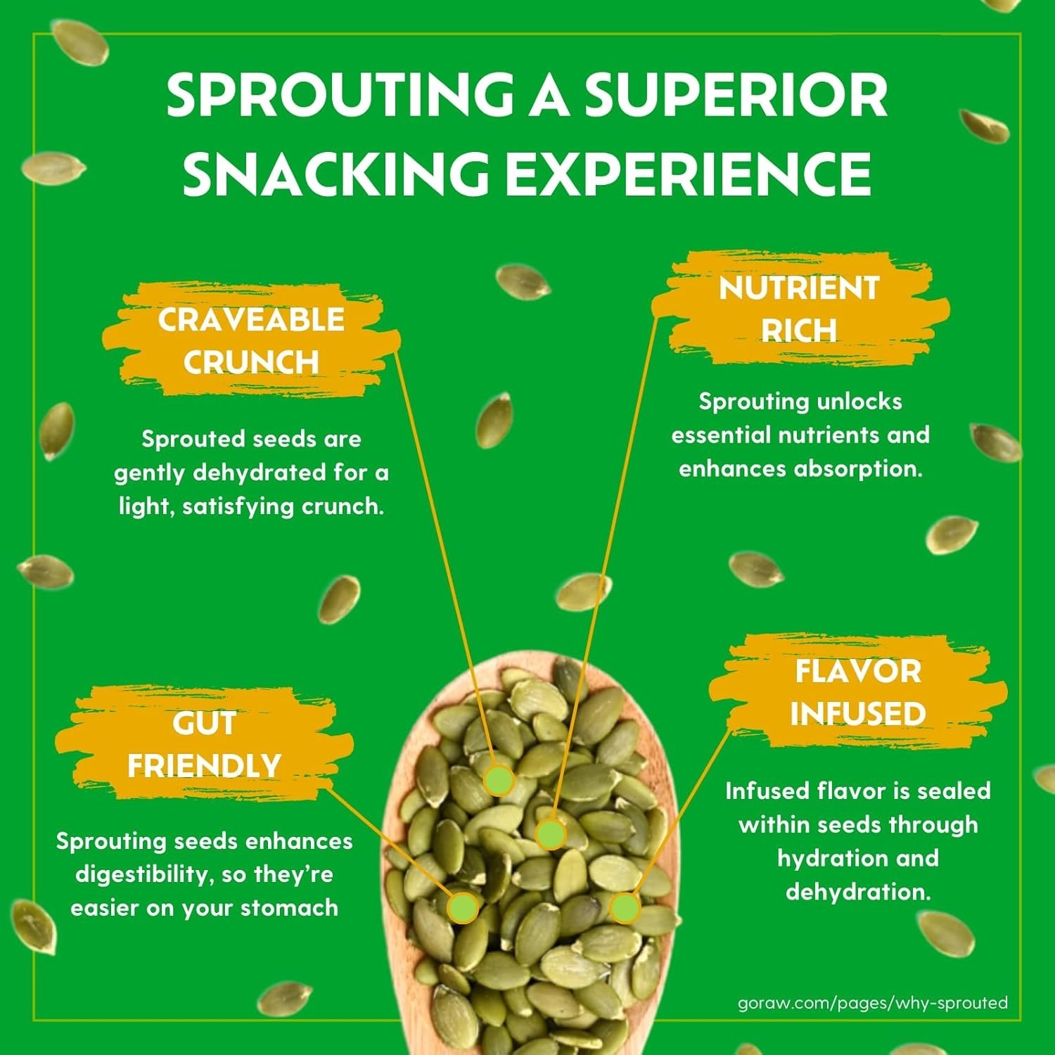 Nut-Free Sprouted Pumpkin Seeds, 14 Oz
