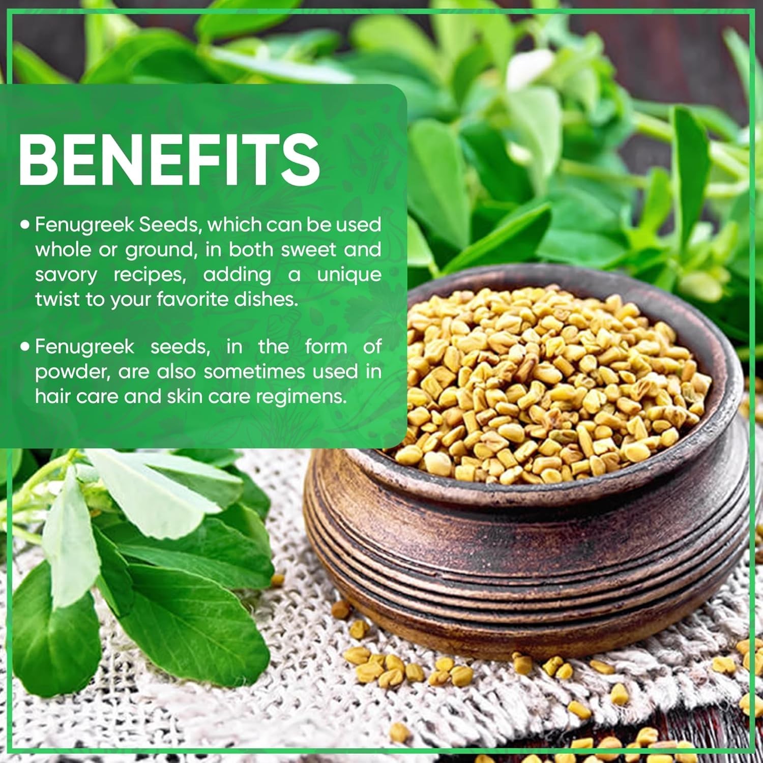 Jiva Organic Fenugreek Seeds 7oz – Non-GMO Spice for Culinary Delights