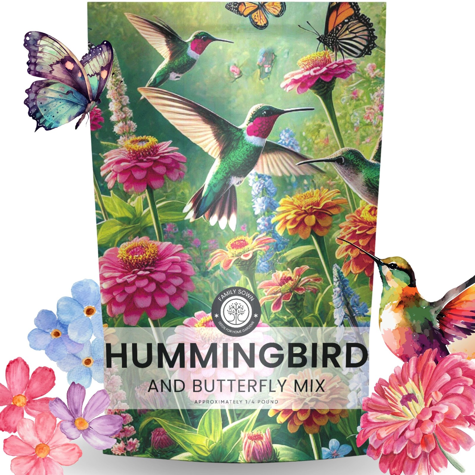 Bulk Wildflower Seed Mix Hummingbird & Butterfly 30,000 Flower Seeds