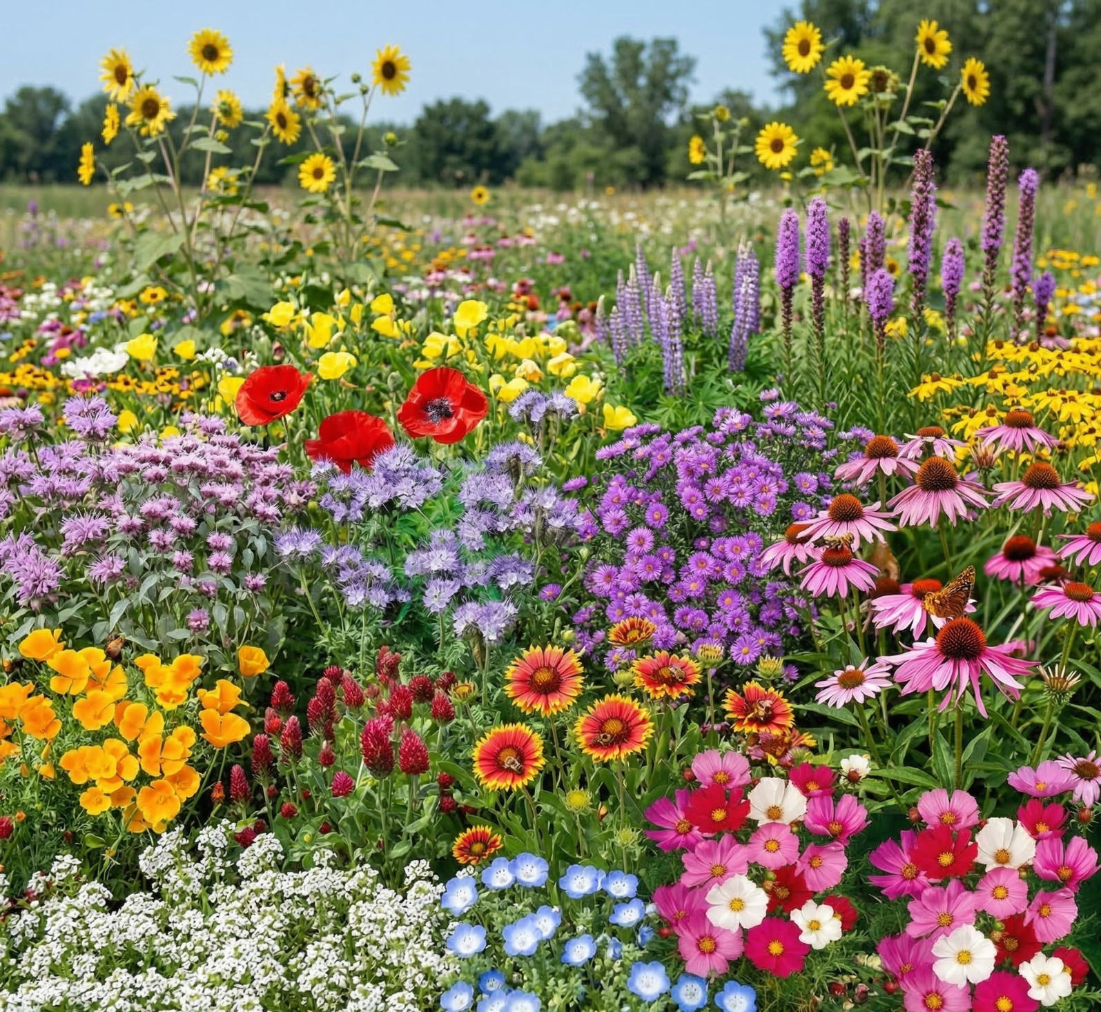 Landscaper’s Pack BEES KNEES Pollinator Wildflower Mix Bee Garden 3000 Seeds