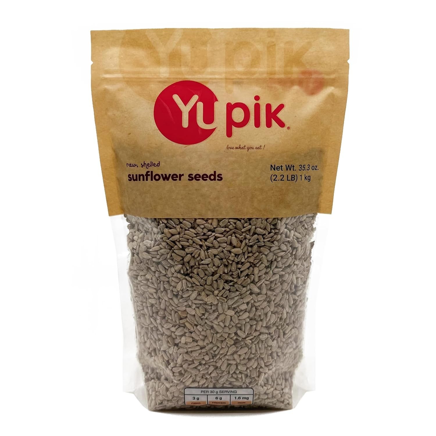 2.2 lb Kosher Raw Sunflower Kernels – Unsalted, High Fiber, Nutritious Snack