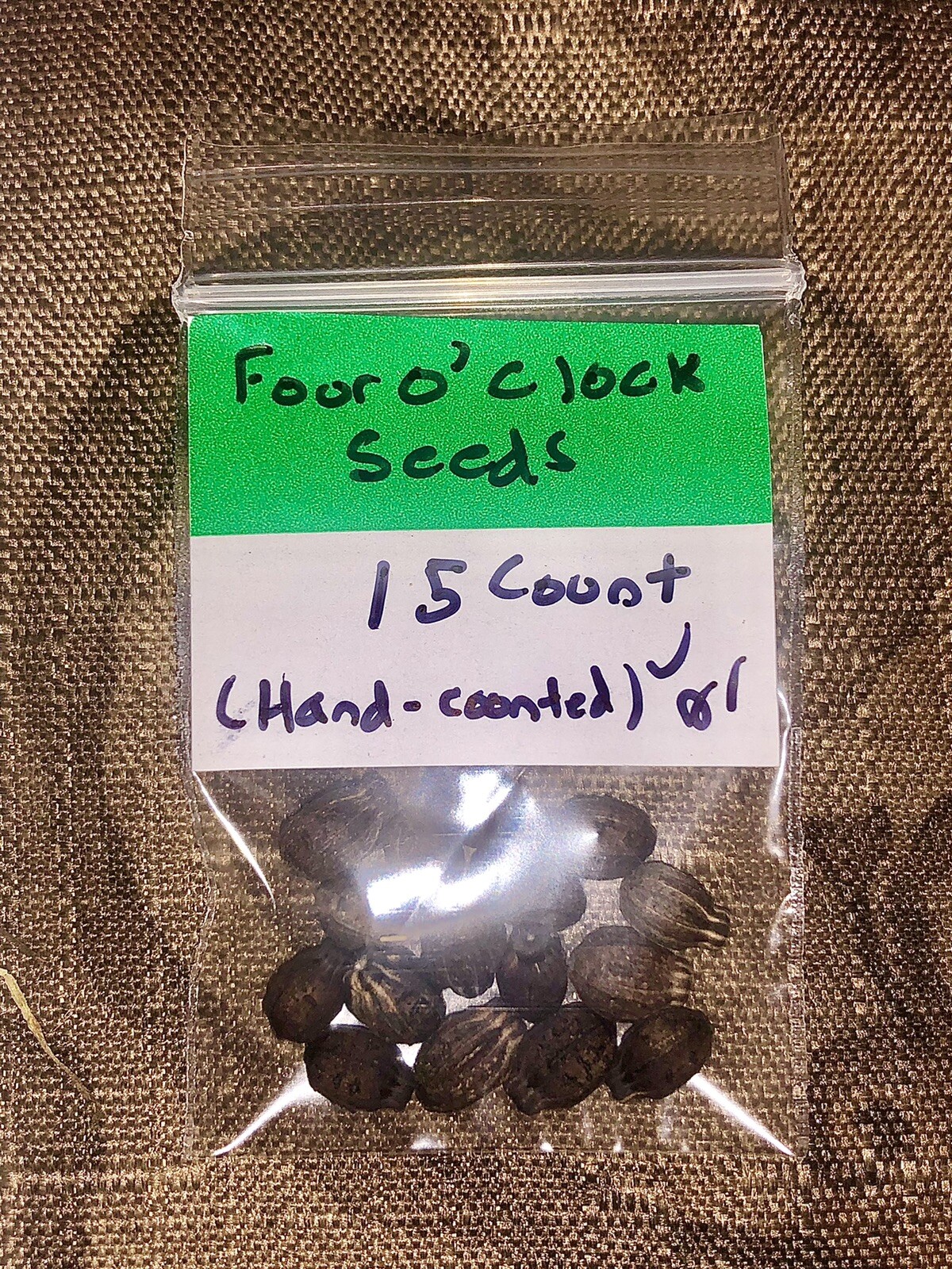 Four O’clock Seeds 15 Count/Organic