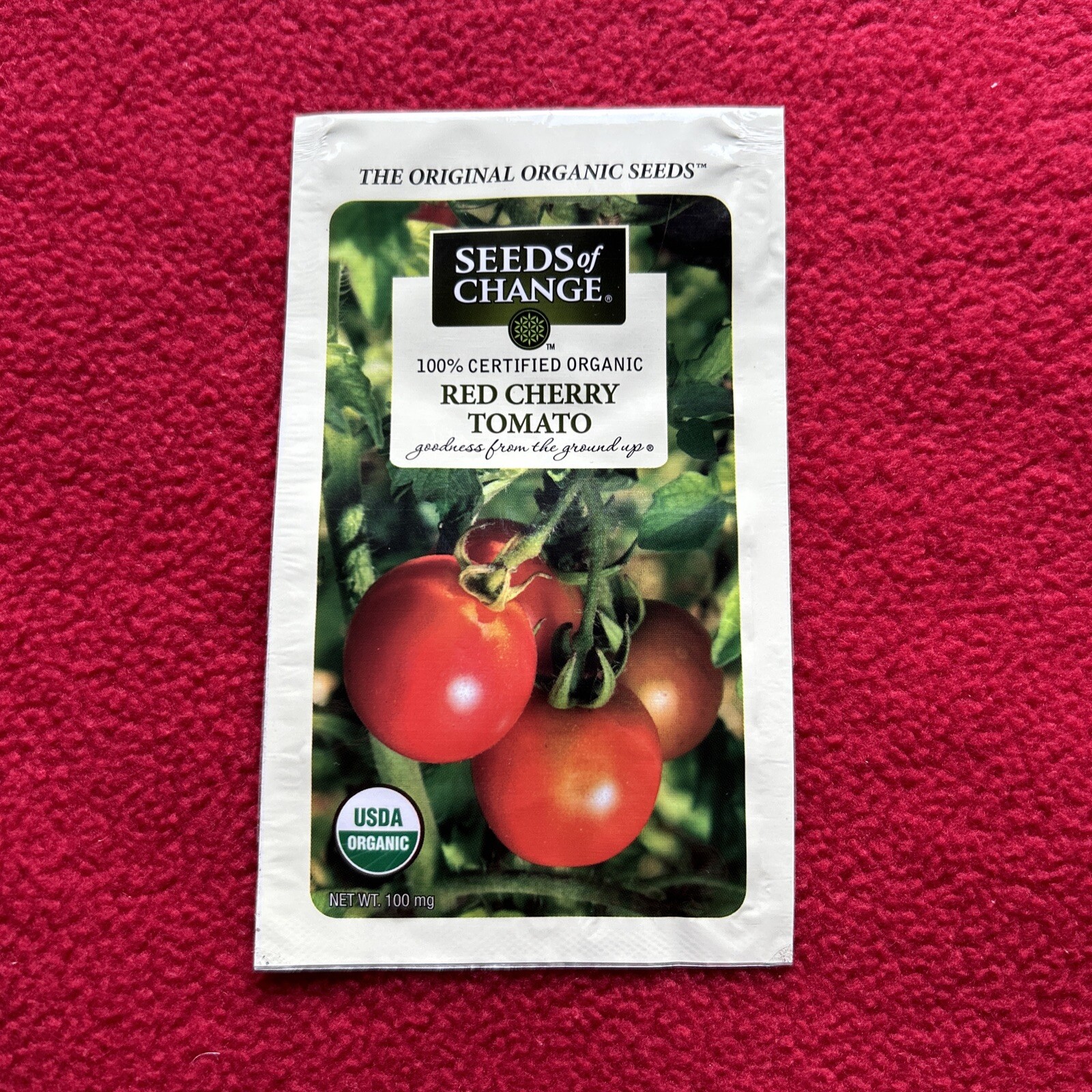 Seeds of Change Certified USDA Organic Red Cherry Salad Tomato Garden Seeds