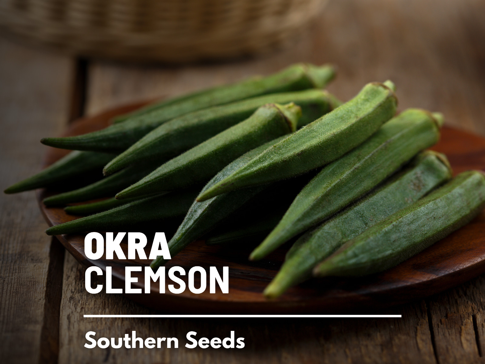 Okra, Clemson Spineless – 50 Seeds – Heirloom – GMO Free – Easy to grow