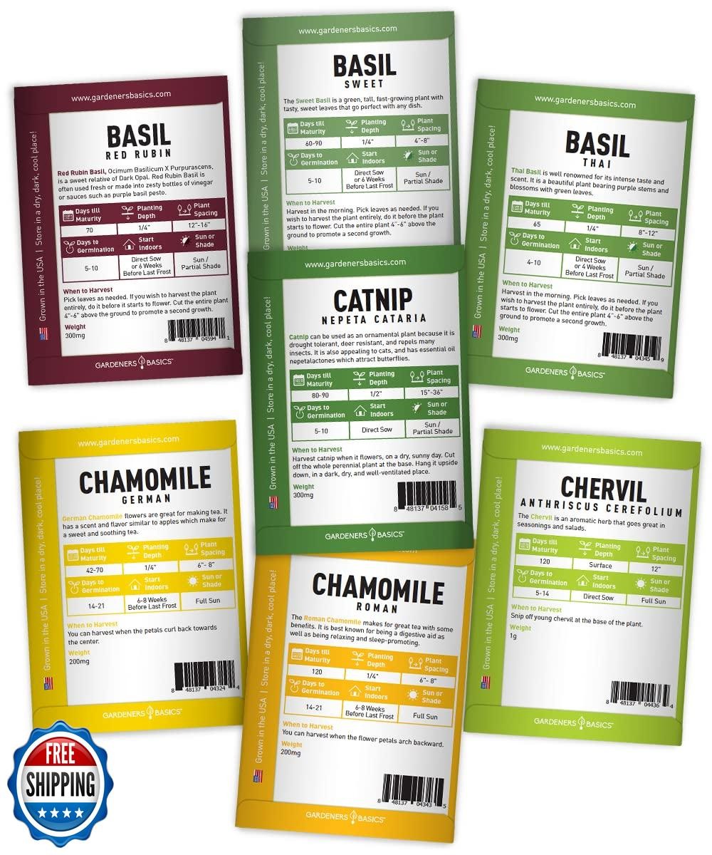 35 Medicinal and Culinary Herb Seeds Variety Pack – Heirloom Non-GMO Garden K