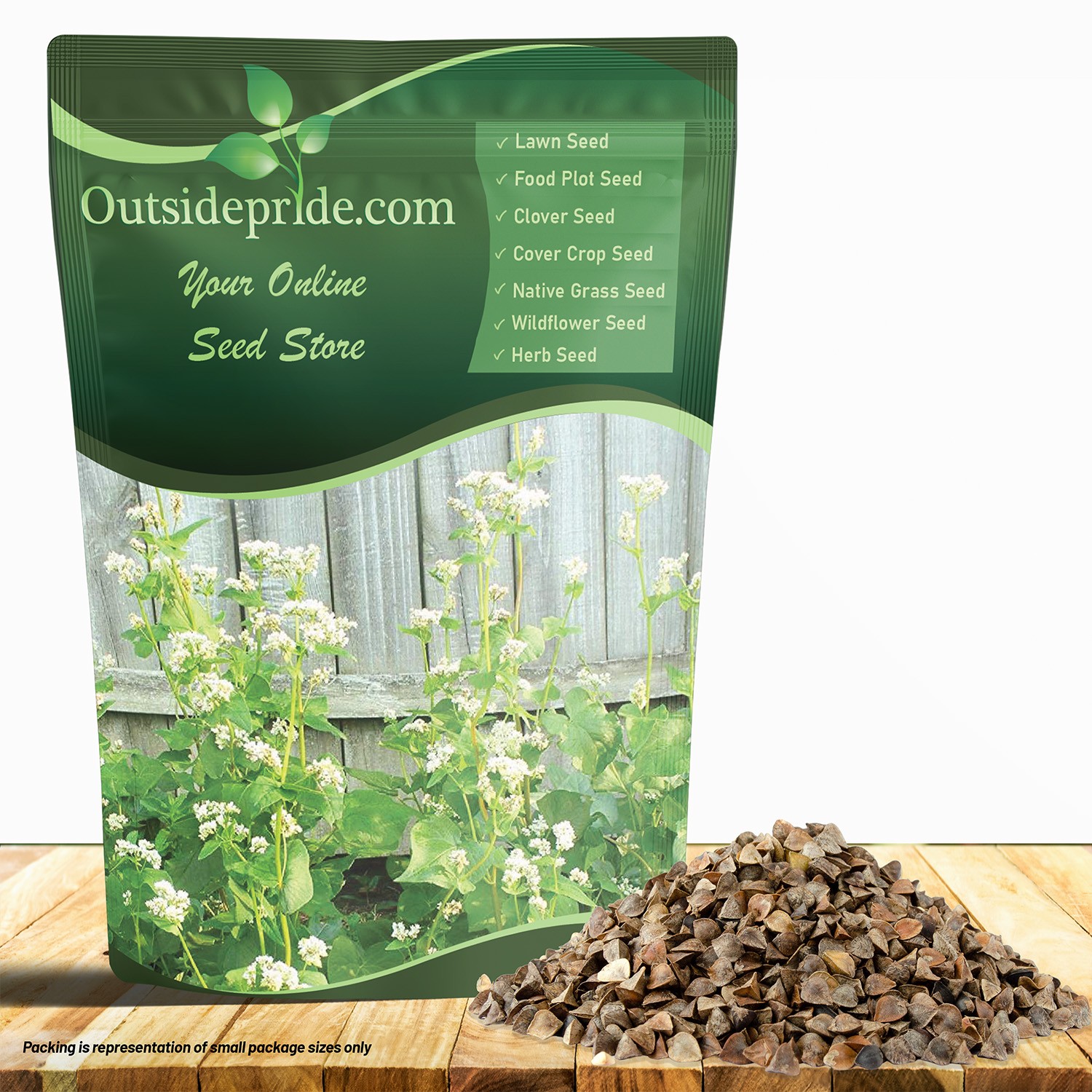 1 OZ Buckwheat Seed For Planting Cover Crops & Green Manure