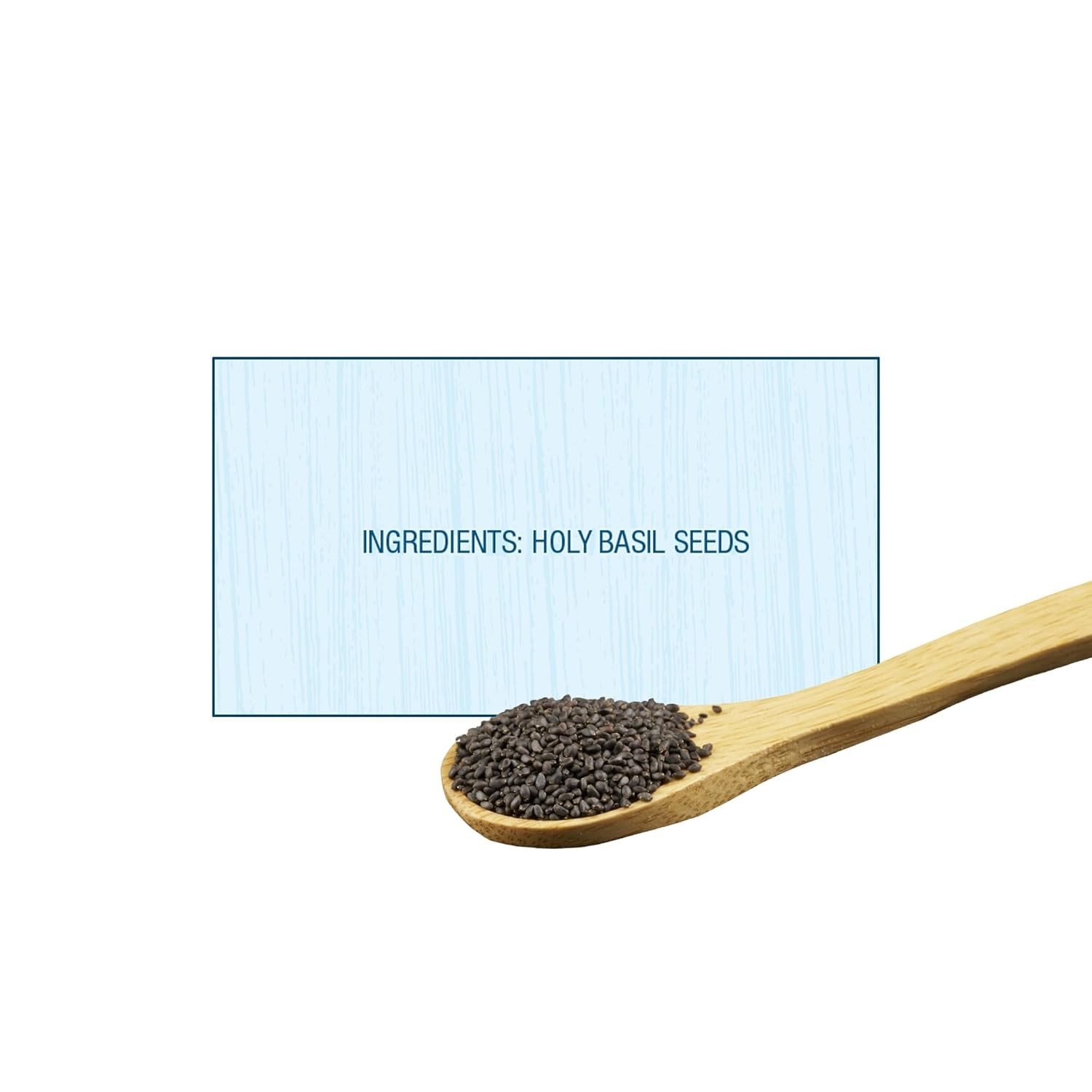 Nutritious Holy Basil Seeds – Gluten-Free, Adaptogen for Stress Relief, 8oz