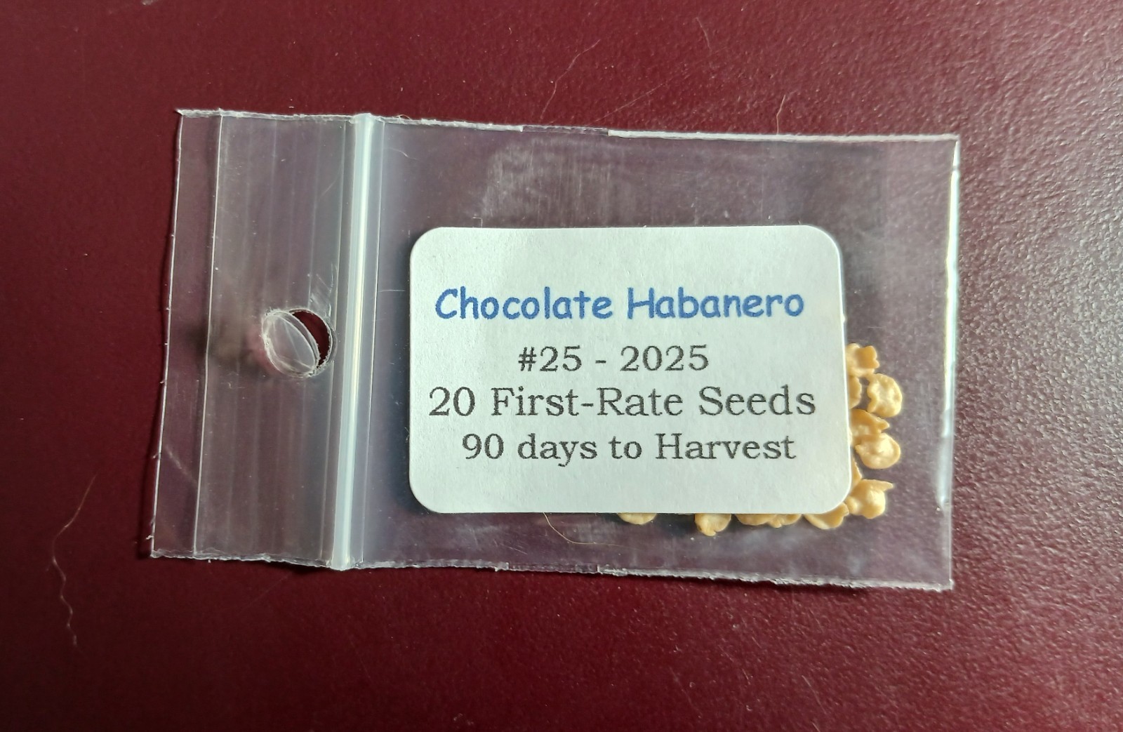 20 Fresh Caribbean Chocolate Habanero Premium Pepper Seeds-A 19