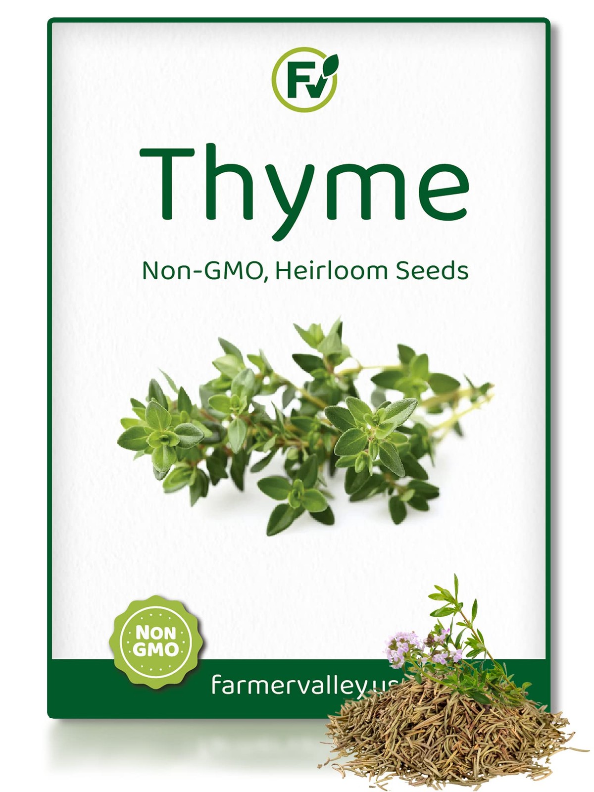 Thyme Seeds for Planting Home Garden Herbs – Non-GMO, Heirloom, Untreated, and U