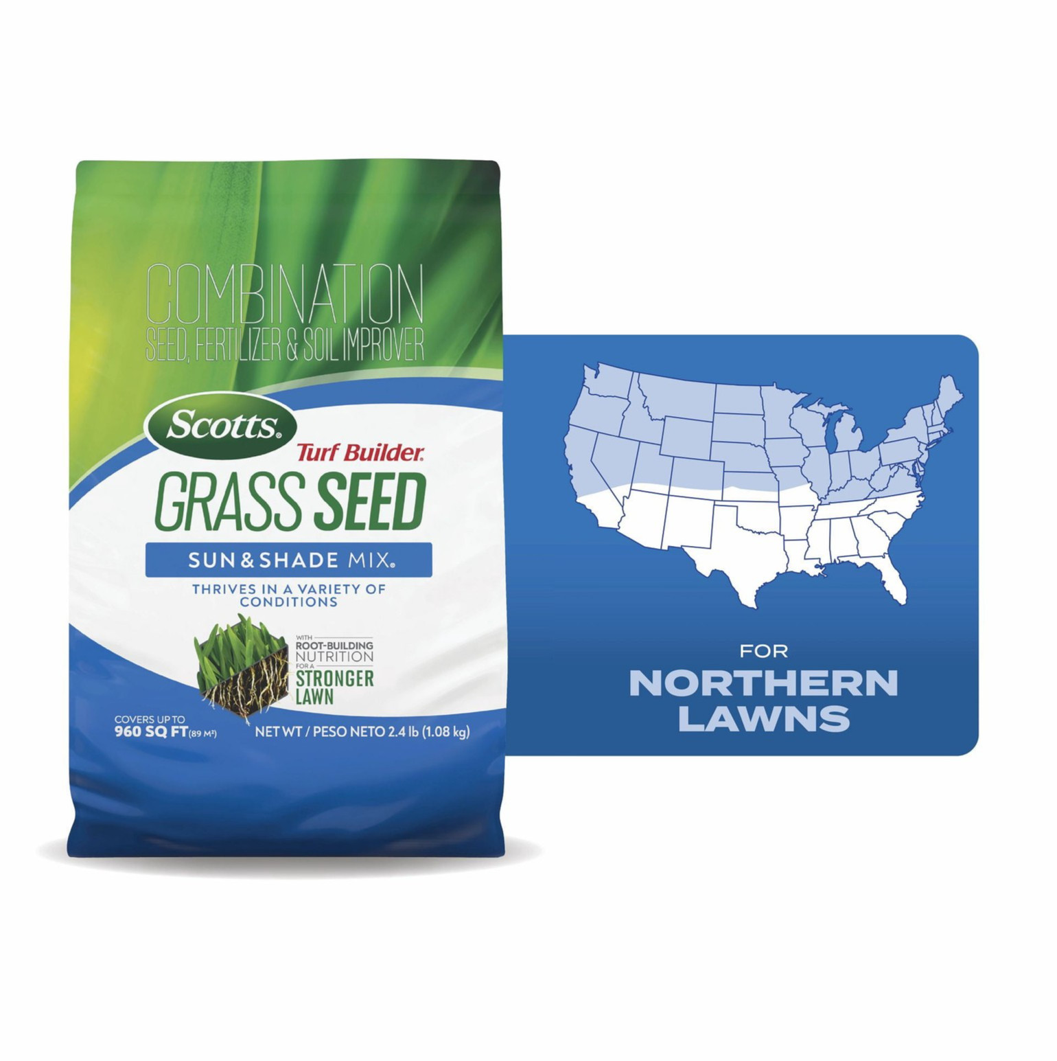 Scotts Turf Builder Grass Seed Sun & Shade | Choose Quantity