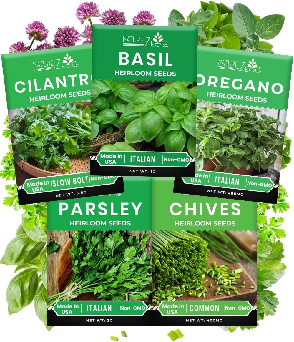 5 Variety Herb Seeds for Indoor & Outdoor Gardens – Gift of Flavor