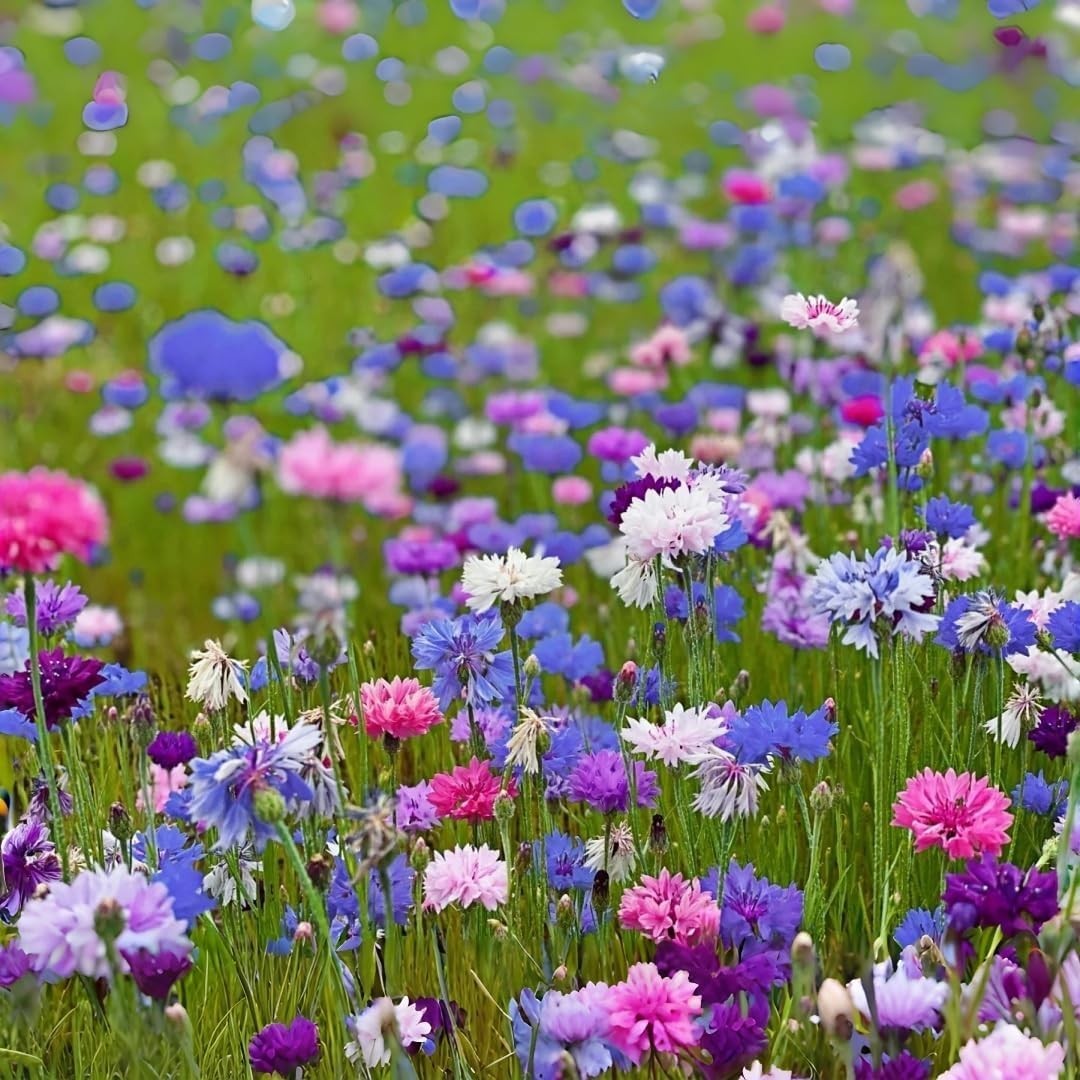 3000pcs Cornflower Seeds Bulk Pack– Heirloom Bachelor’s Button Wildflower See…