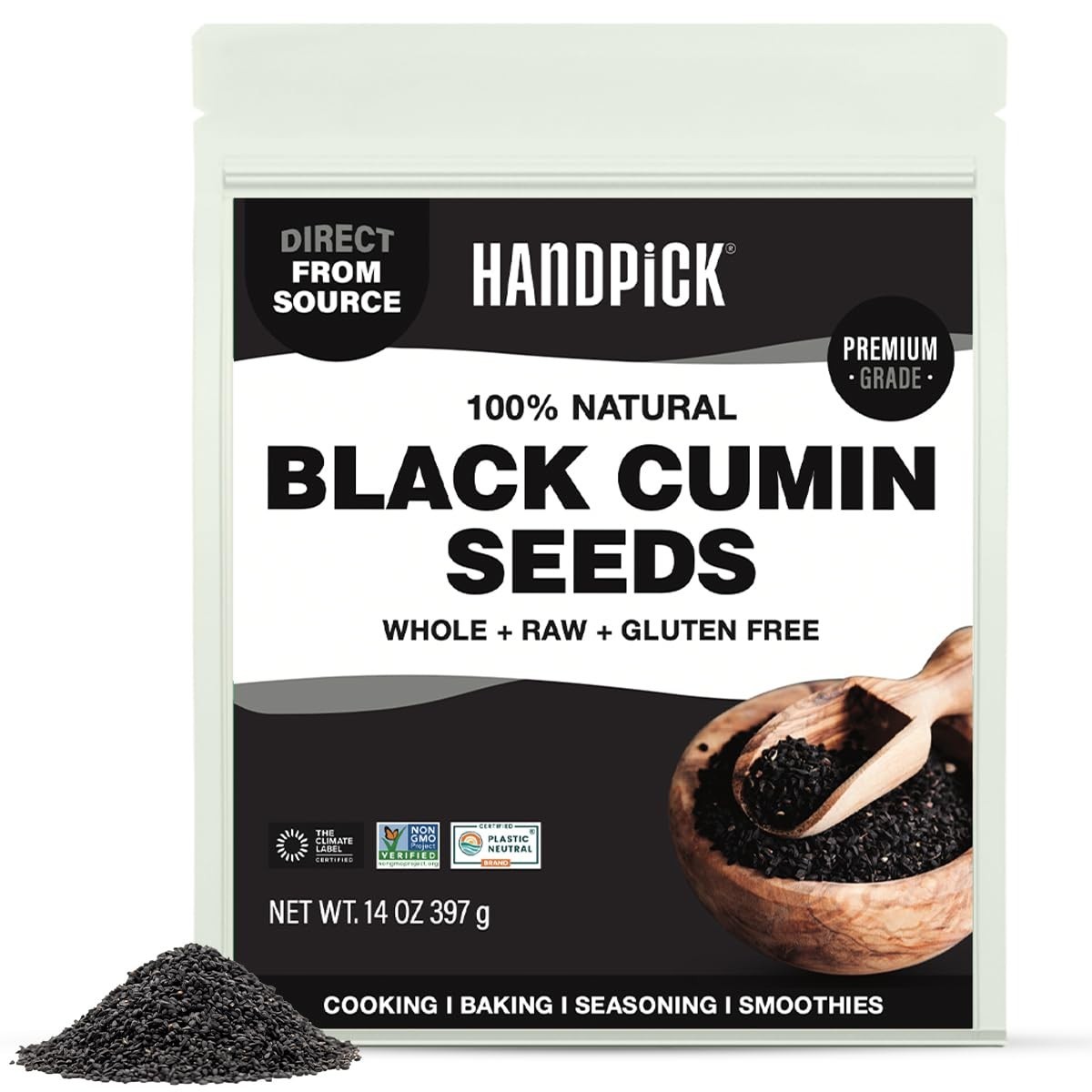14oz Pure Black Cumin Seeds – Farm Fresh Nigella Sativa, Gluten Free & Non-GMO