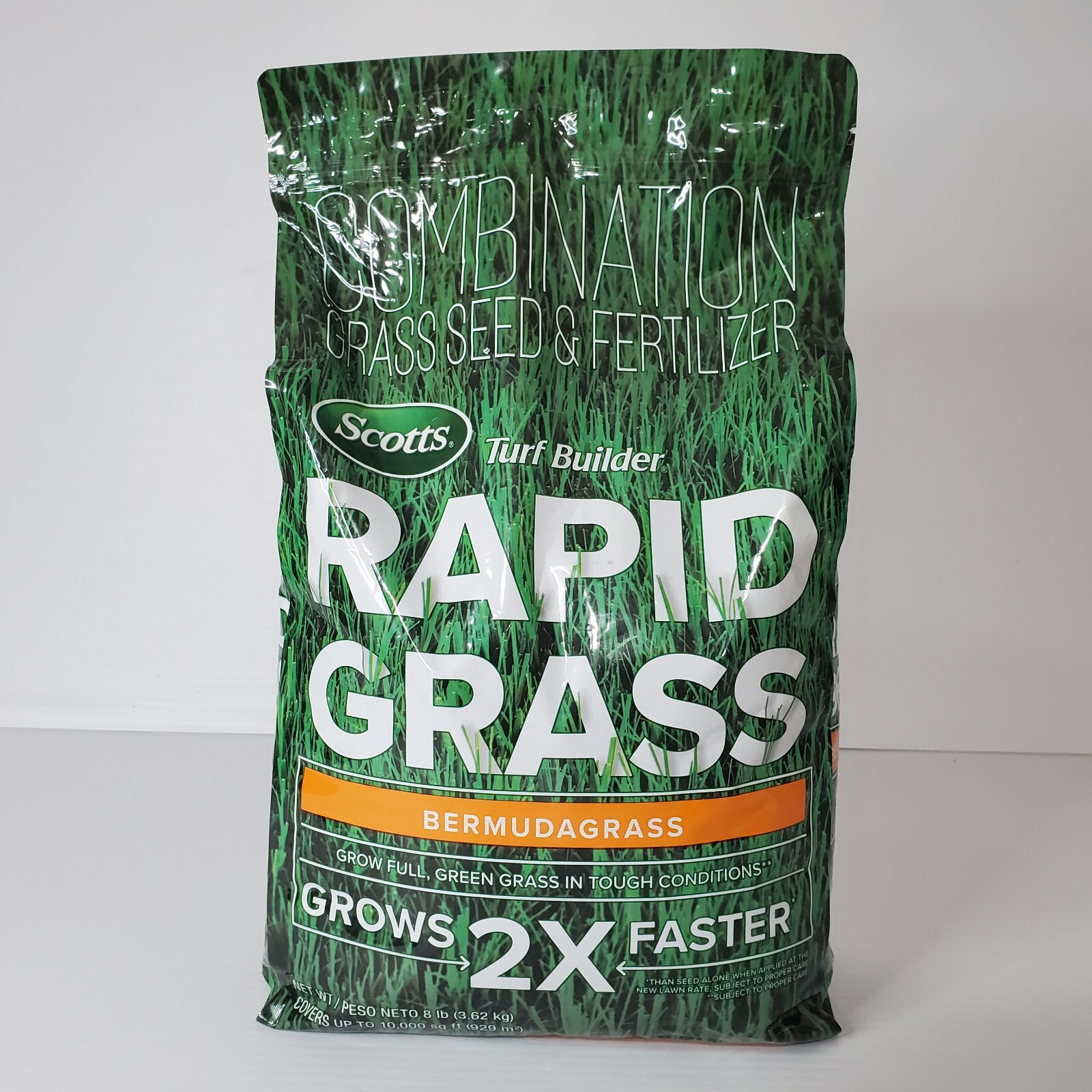 Scotts Combination Turf Builder Rapid Grass Seed Fertilizer Bermudagrass 8 Lbs