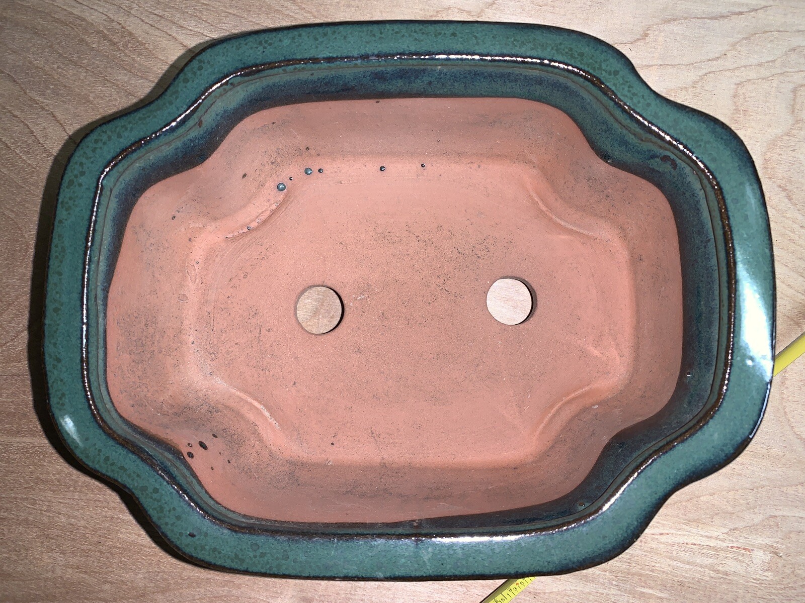 8” Bonsai Ceramic Succulent Cactus Pot Container Vintage Planter Handmade Flower