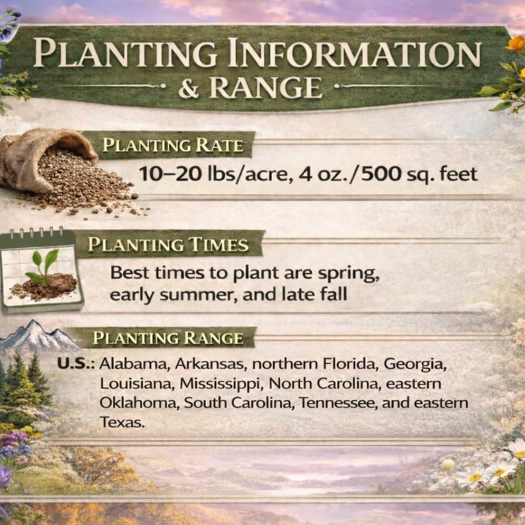 Alabama Bulk Perennial and Annual Non-GMO Wildflower Seed Mix 1/4lb Covers 50…