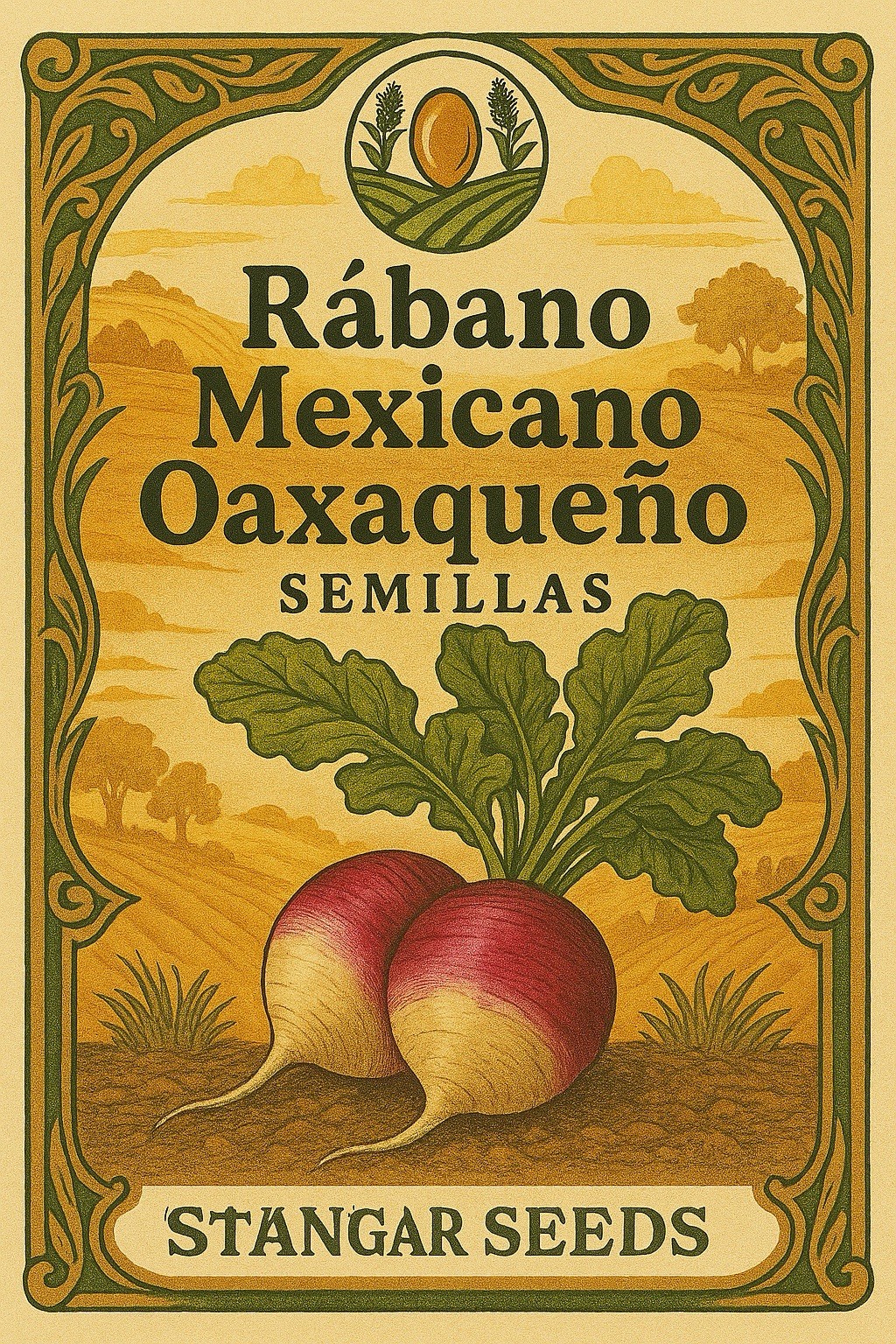 Rábano mexicano oaxaqueño radish semillas Usa 2026 Fresco Heirloom Reliquia New
